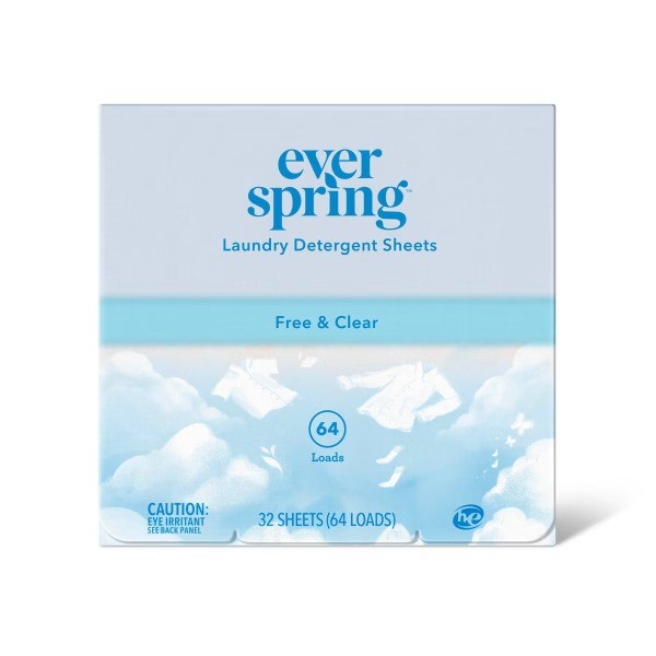 Free & Clear Laundry Detergent Sheets – 64 Loads