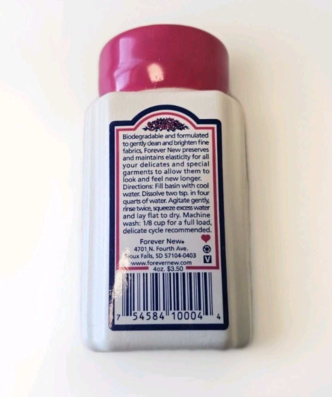 Vintage Forever New Fabric Care Wash 4oz Granules Powder