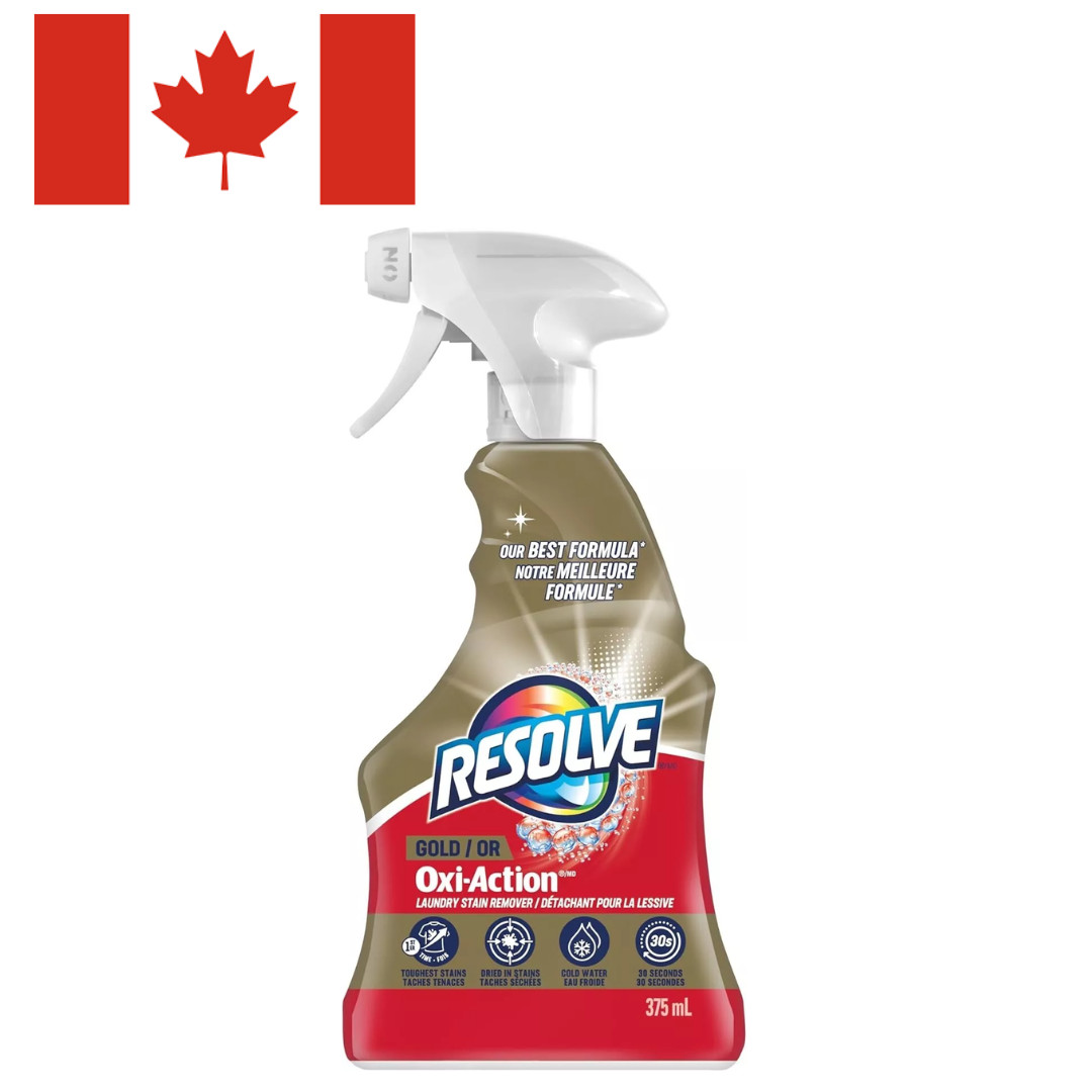 Resolve Gold Oxi-Action Laundry Stain Remover – Pre-Treat Trigger, 375mL