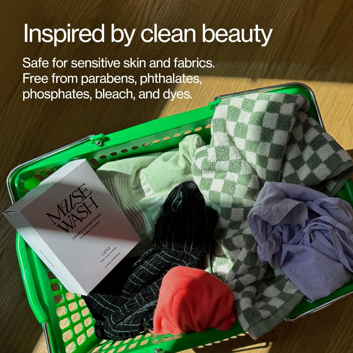MUSEWASH Laundry Detergent Sheets | Enzyme-Powered, Vegan, Paraben-Free | Sen…