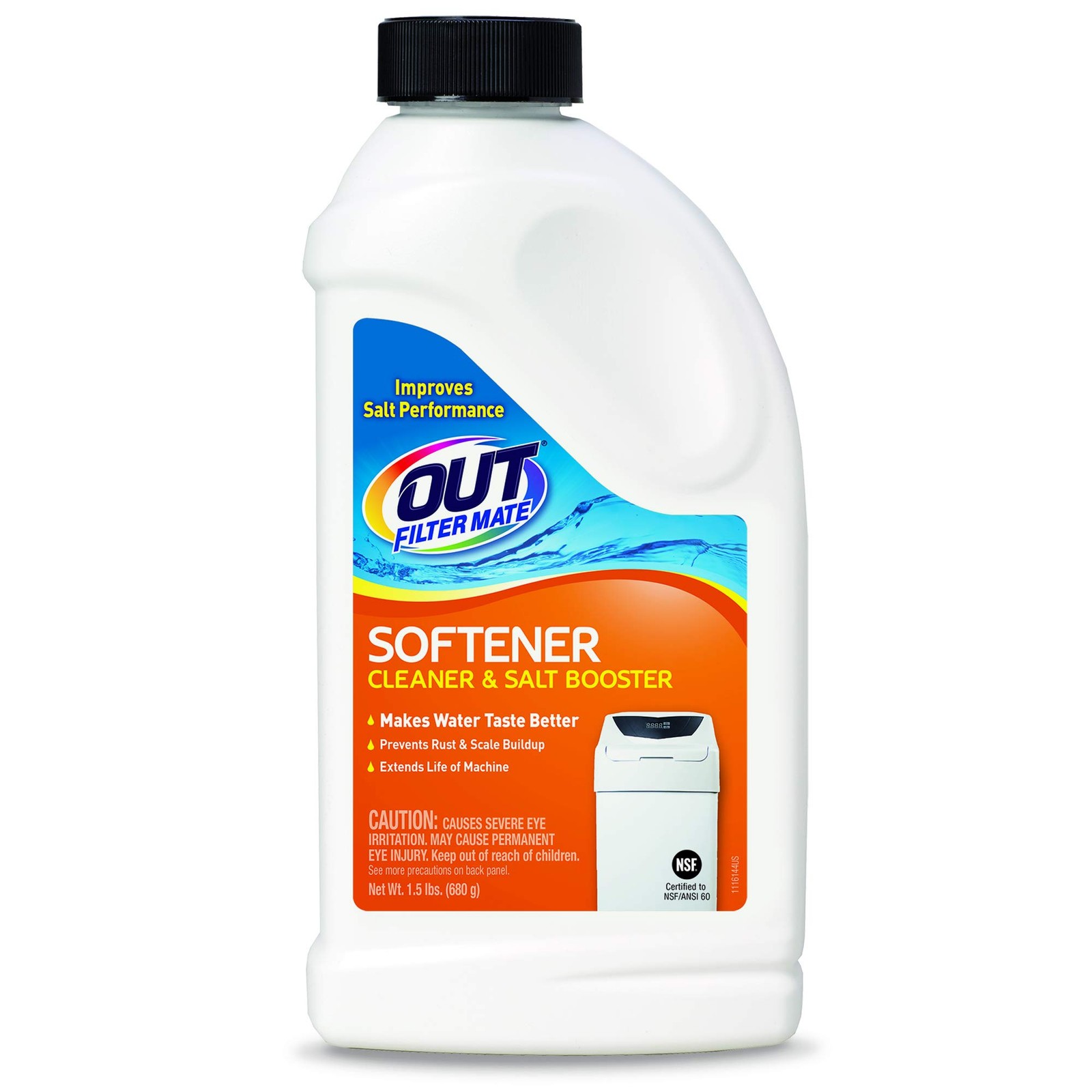 Filter Mate Water Softener Cleaner and Salt Booster Powder, 24 oz Bottle 2-Pack
