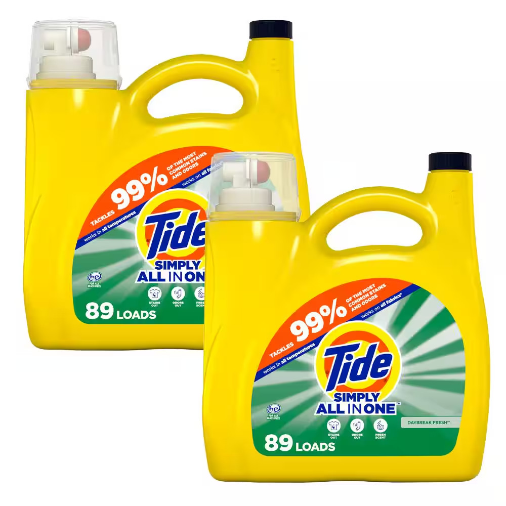 2-Pack All-in-One Liquid Laundry Detergent, Daybreak Fresh Scent, 117 fl. oz.