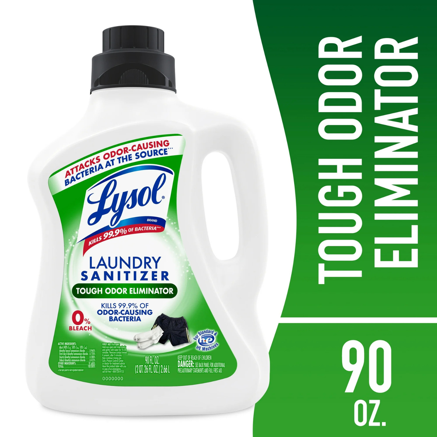 3pk LYSOL Tough Odor Eliminator Laundry Sanitizer 90floz Fresh Fabric Deodorizer