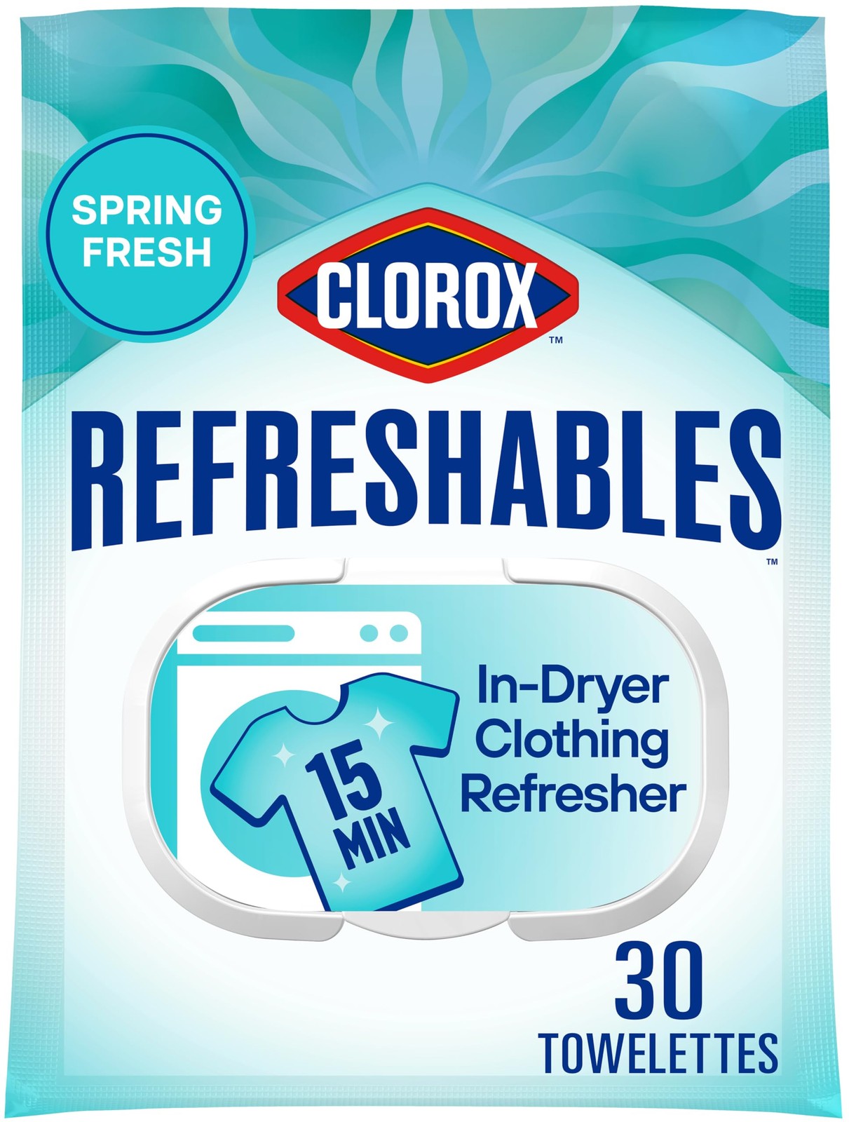 Clorox Refreshables In Dryer Clothing Refresher, Spring 30 Count (Pack of 1)
