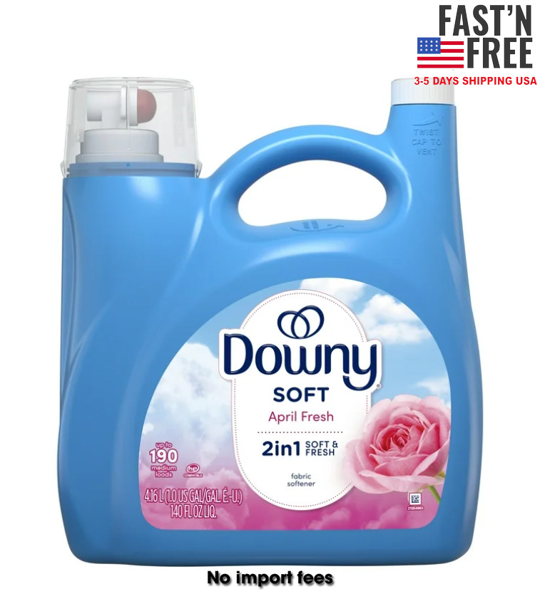 Downy Liquid Laundry Fabric Softener Conditioner April Fresh 140 fl oz 190 loads