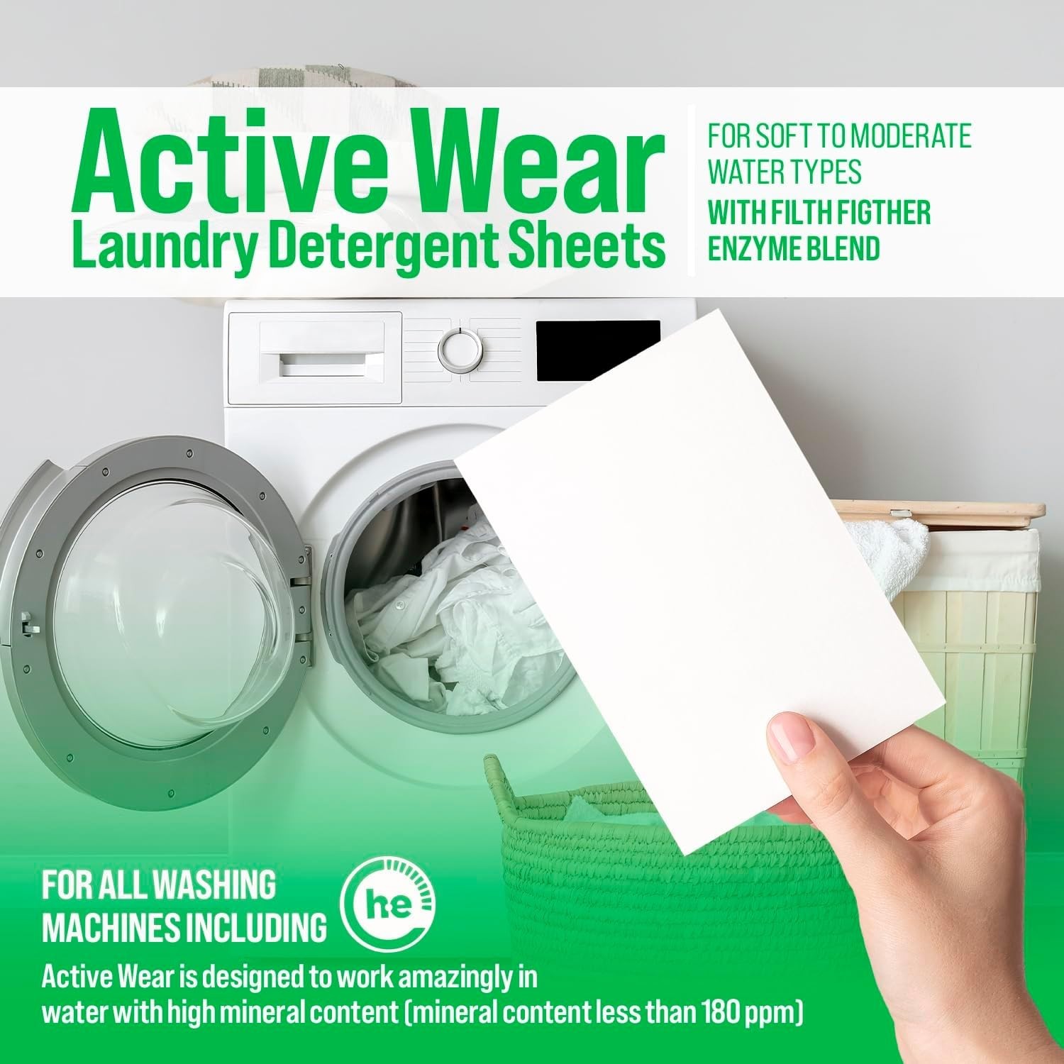 Dye Free & Chemical Free Laundry Sheets – 104 Loads of Lavender Mint Freshness