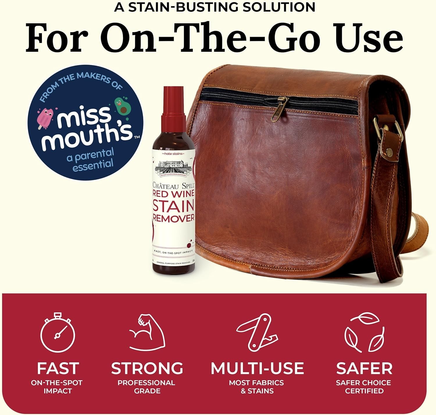 Wine Stain Remover Spray – Clothes & Laundry Stain Remover – Wine Carpet Clea…