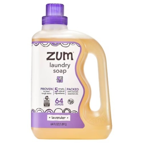 Zum Laundry Soap – Lavender – 64 fl oz: Liquid, Concentrated, Paraben-Free