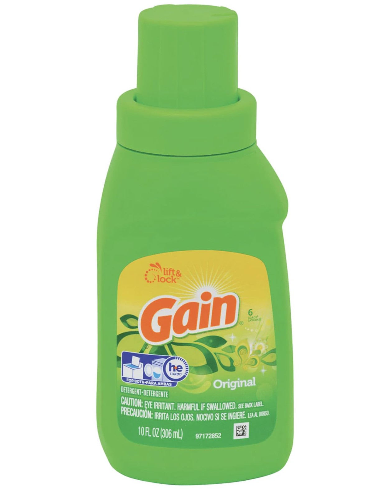 Gain Original Scent Laundry Detergent 10 Fl Oz Pack Of 1 Fresh Clean Fragrance