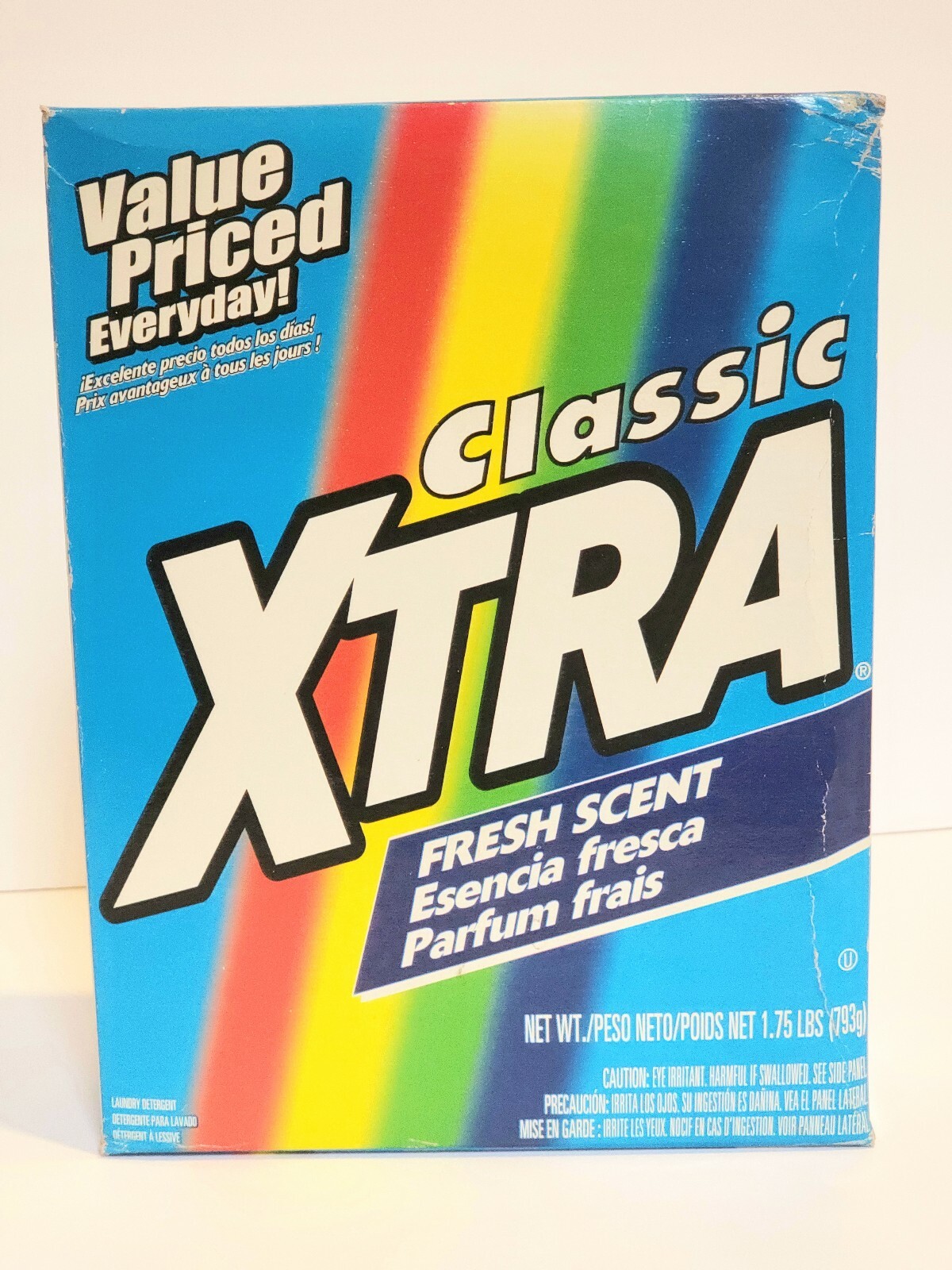 XTRA Classic Xtra Powder Laundry Detergent Fresh Scent RARE Discontinued HTF Vtg