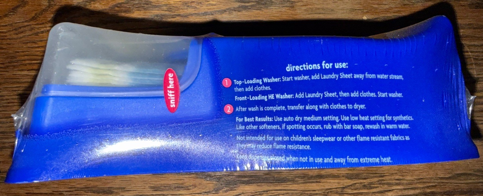Purex Complete 3-in-1 Laundry Sheets in Dispenser Spring Oasis Scent ~ NOS