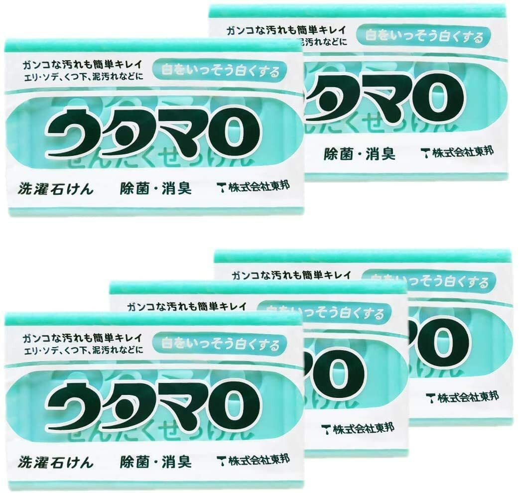 NEW　UTAMARO Laundry Soap 133g X 5pieces Set earth friendly Made in Japan