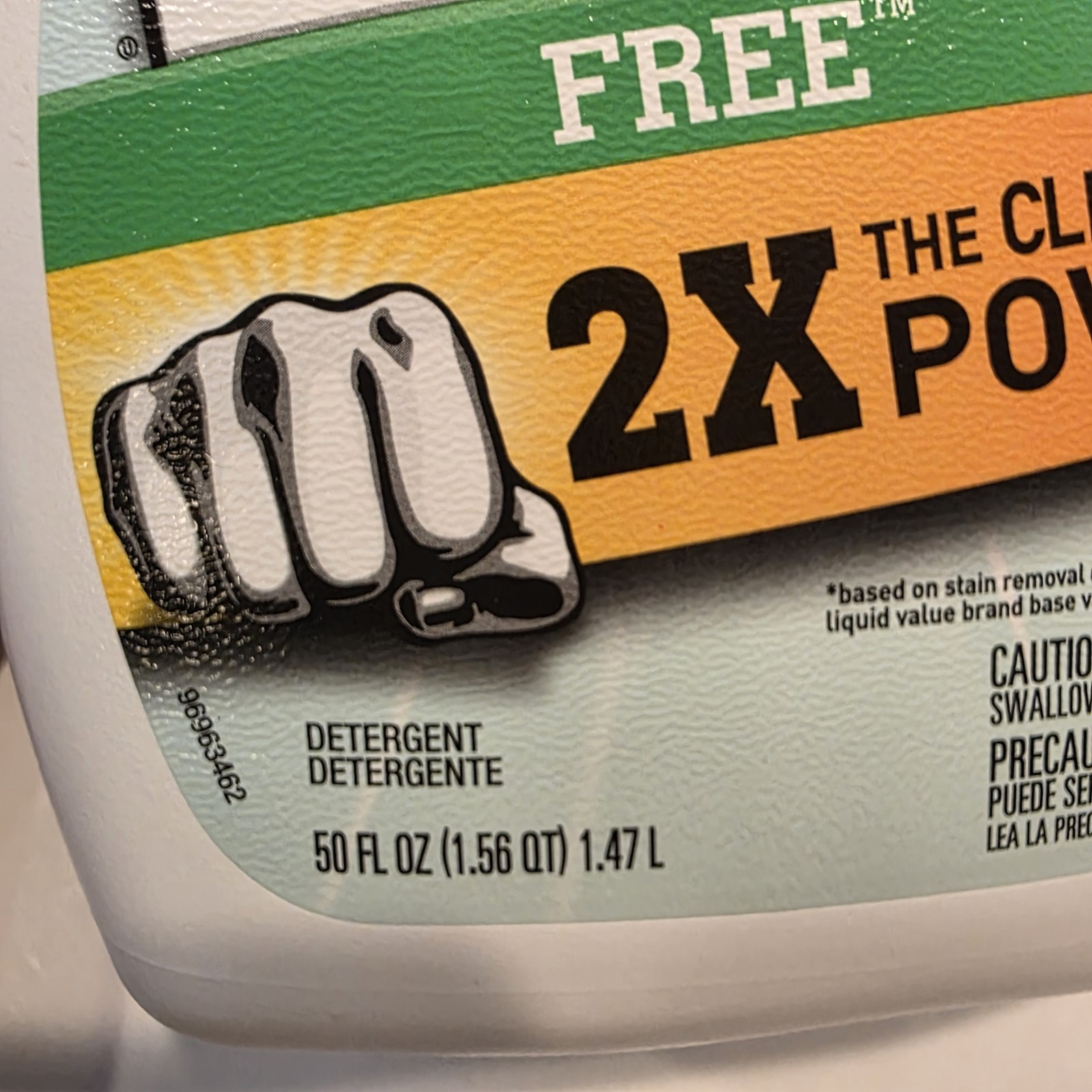 Era Free 2X Power Liquid Laundry Detergent, 32 Loads, 50 fl oz Discontinued HTF