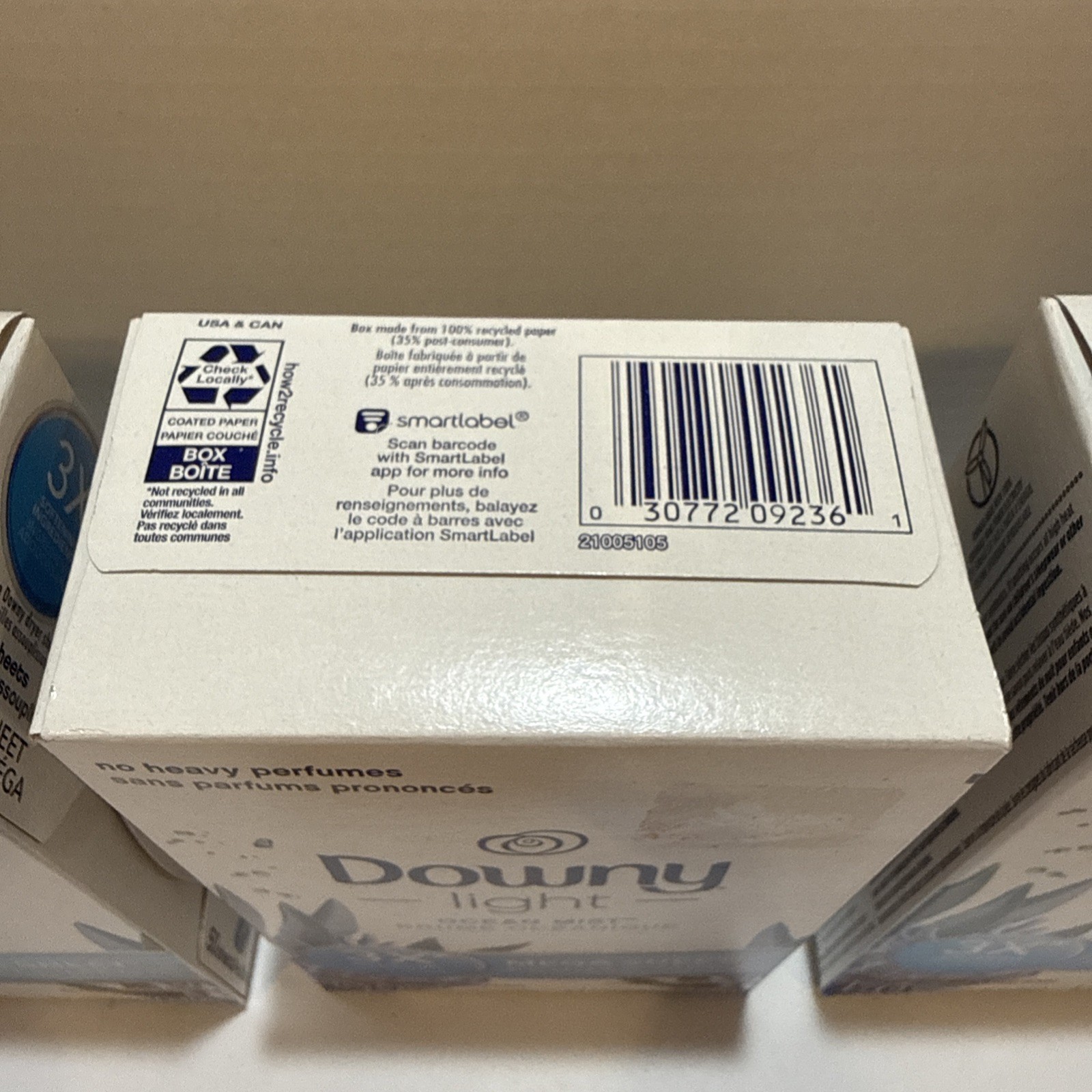 Lot 3: Downy Light Ocean Mist 3x Softening Ingredients 50 Mega Dryer Sheets