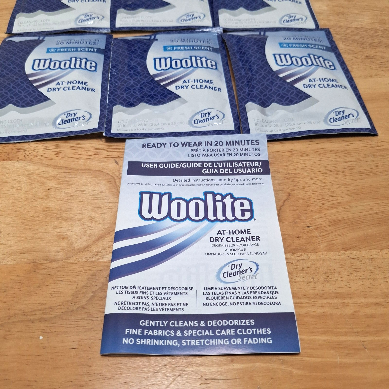 Open Box Woolite At-Home Dry Cleaner 6 Loads 20 Min Fresh Scent Discontinued