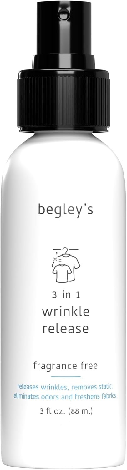 Eco-Friendly 3-in-1 Wrinkle Release & Odor Eliminator – 3 oz Travel Size