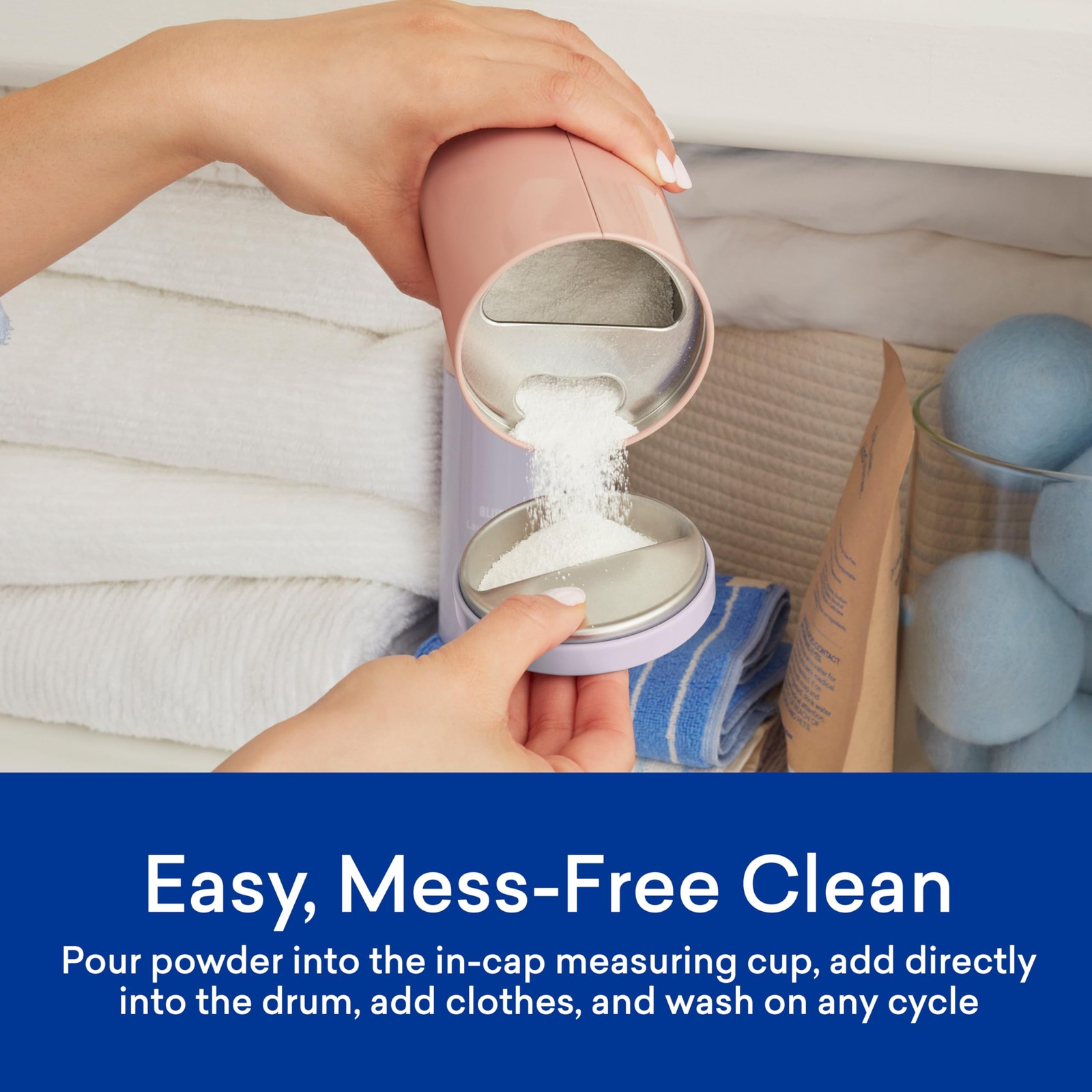 BLUELAND Oxi Laundry Booster Powder Refill 2-Pack Clear Skies Scent 50 Loads …