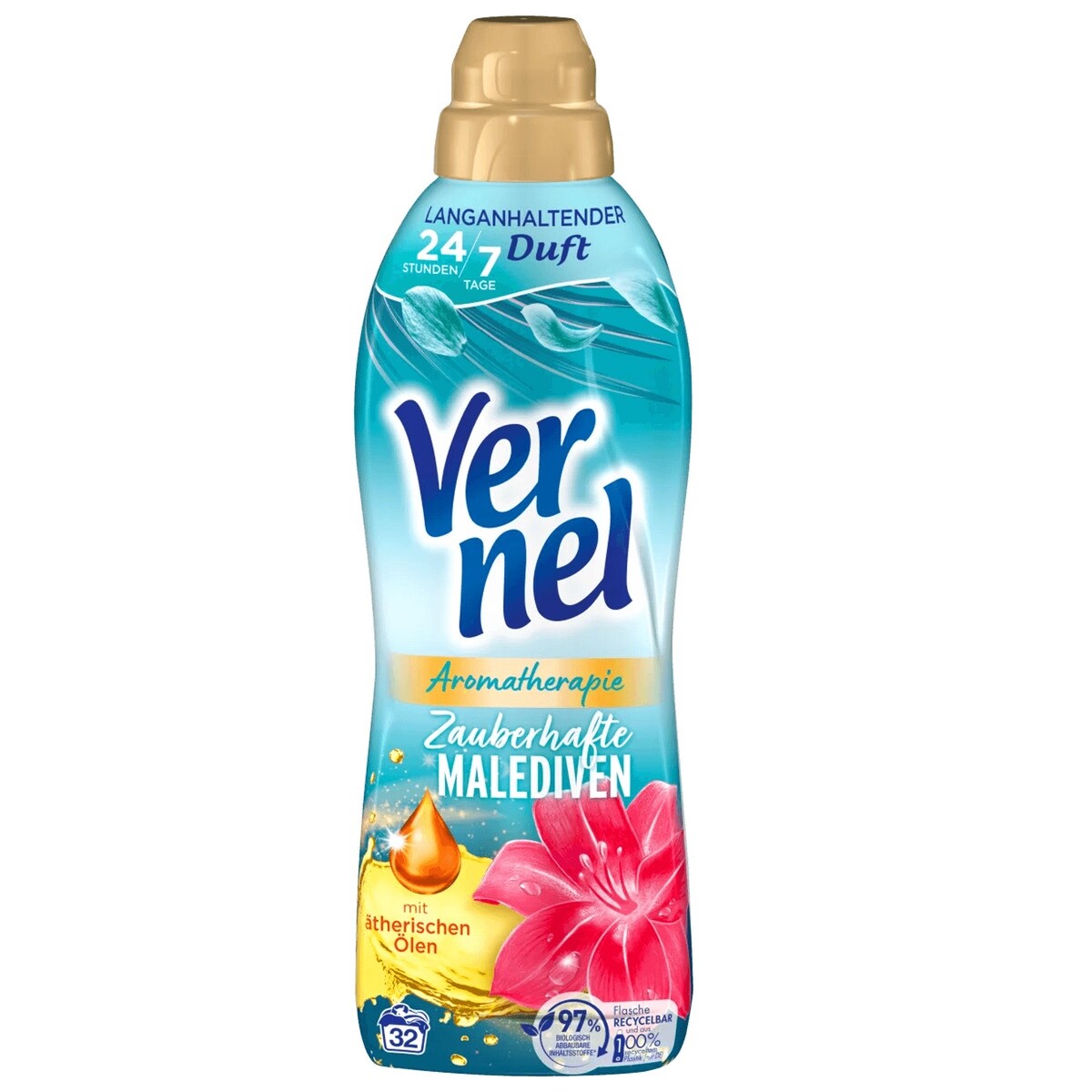 VERNEL Aromatherapy Fabric Softener MAGICAL MALDIVES 37 loads FREE SHIP