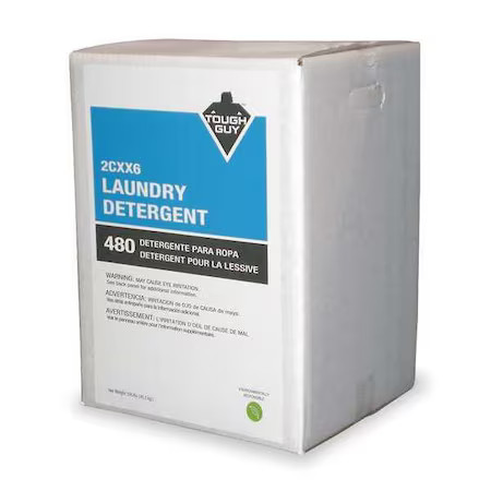 Tough Guy 2Cxx6 Laundry Detergent, High Efficiency (He), Powder, Box, 100 Lb,