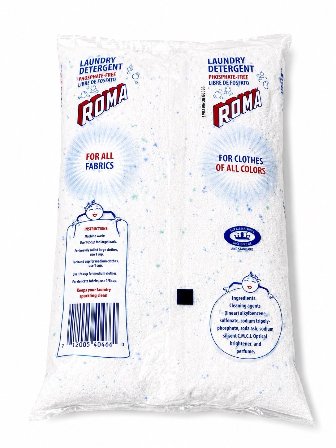 Roma Laundry Detergent powder 500g -3 Pack – Phosphate Free – Made In Mexico