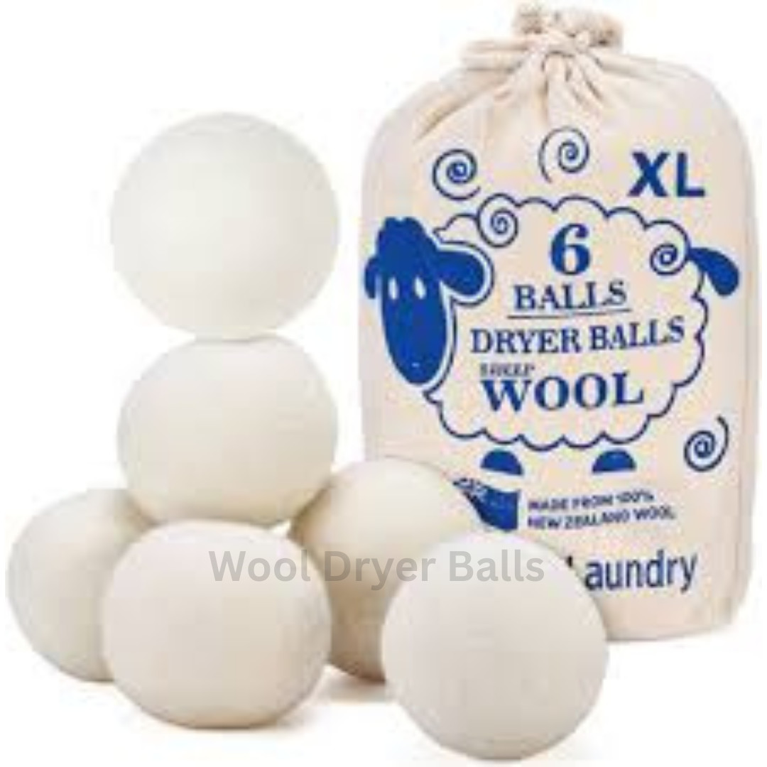 Handy Laundry Wool Dryer Balls – Natural Fabric Softener, Reusable, Reduces Clot