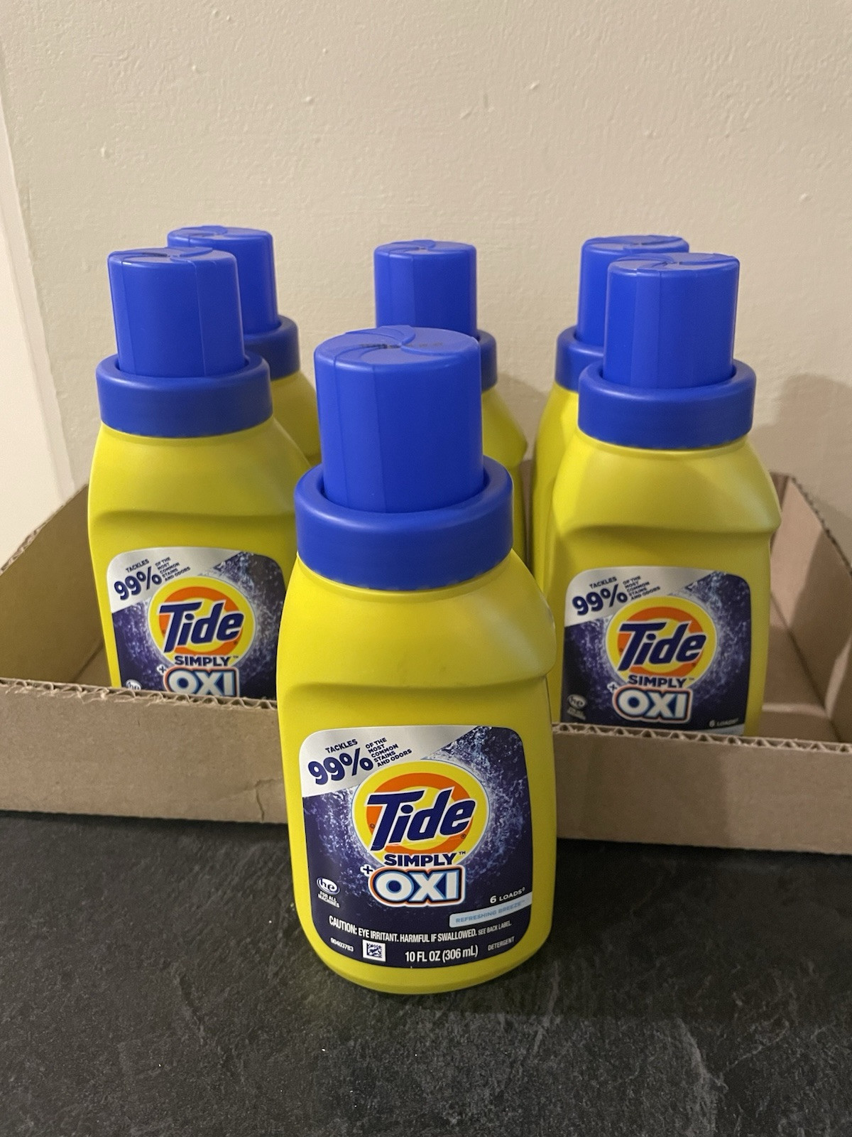 Tide 10 Oz Simply+Oxi Refreshing Breeze 6 Pack 36 loads