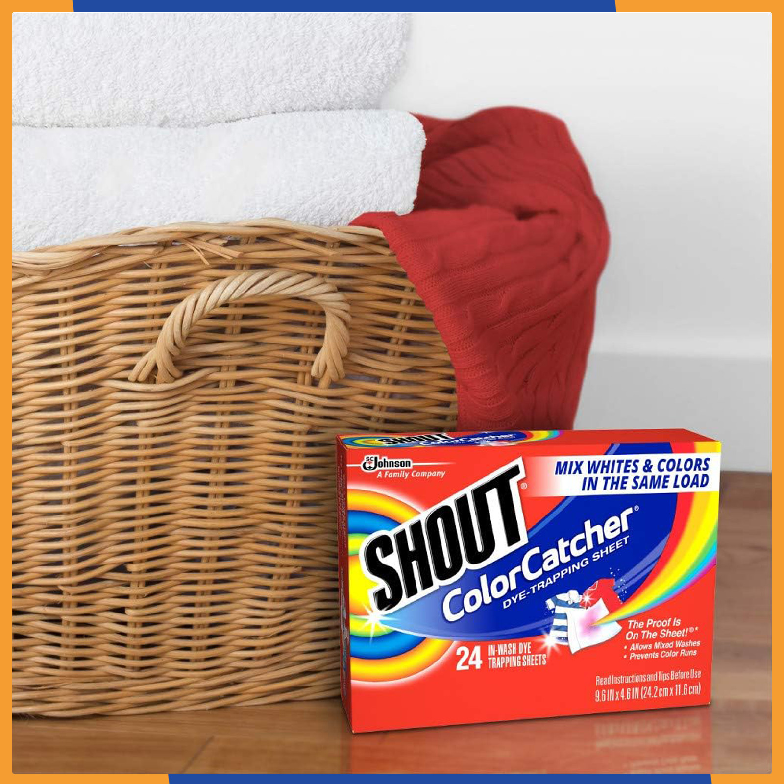 Shout Color Catcher Dye Trapping Sheets 72 Count Laundry Detergent Safe Pack of2