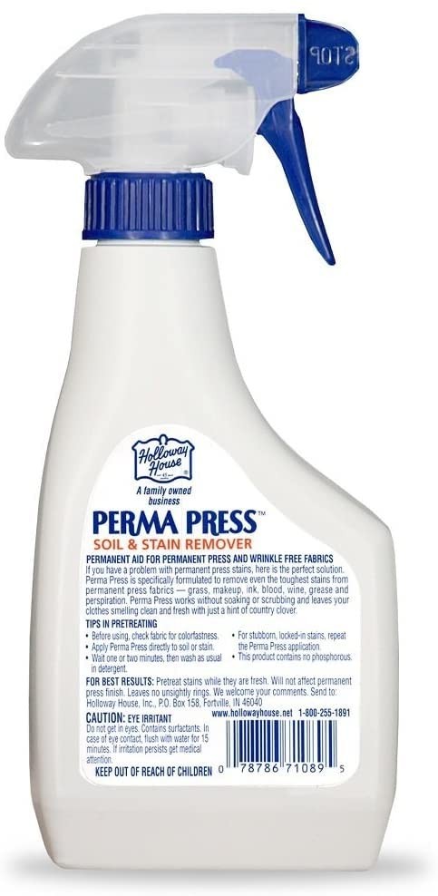 Holloway House Perma Press Soil & Stain Remover 16 Fl Oz (Pack of 1), Clear