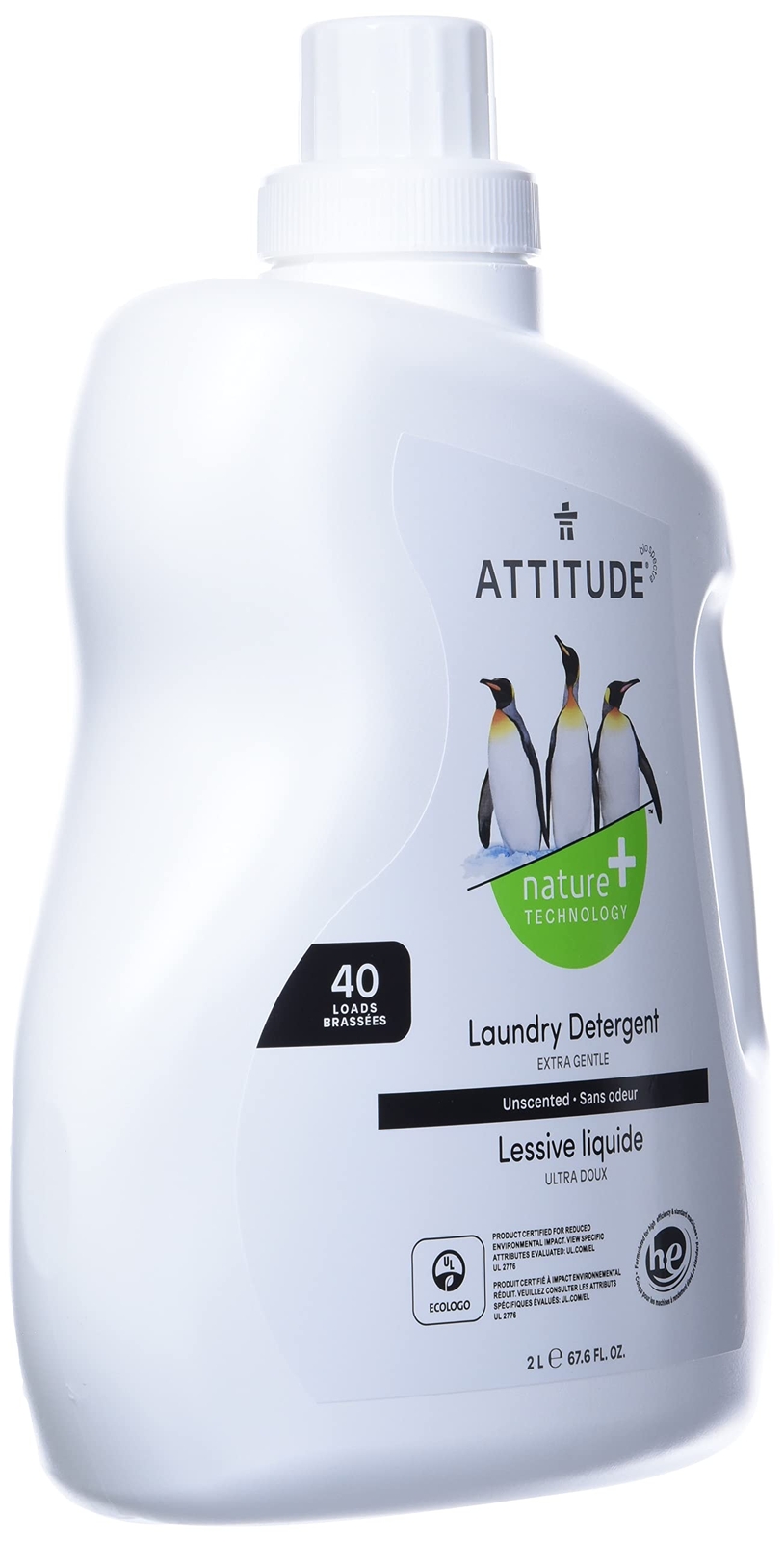 Liquid Laundry Detergent Unscented Vegan EWG Verified for Sensitive Skin