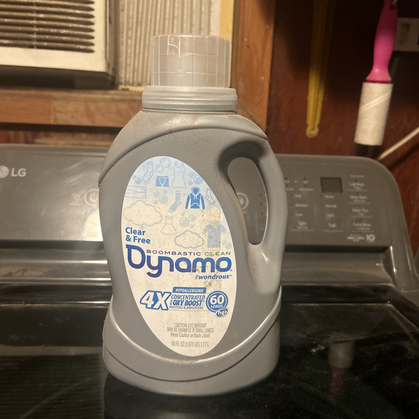 4 NEW Liquid Laundry Detergent by Dynamo OXY HE 60 LOADS CLEAR AND FREE 60 FL OZ