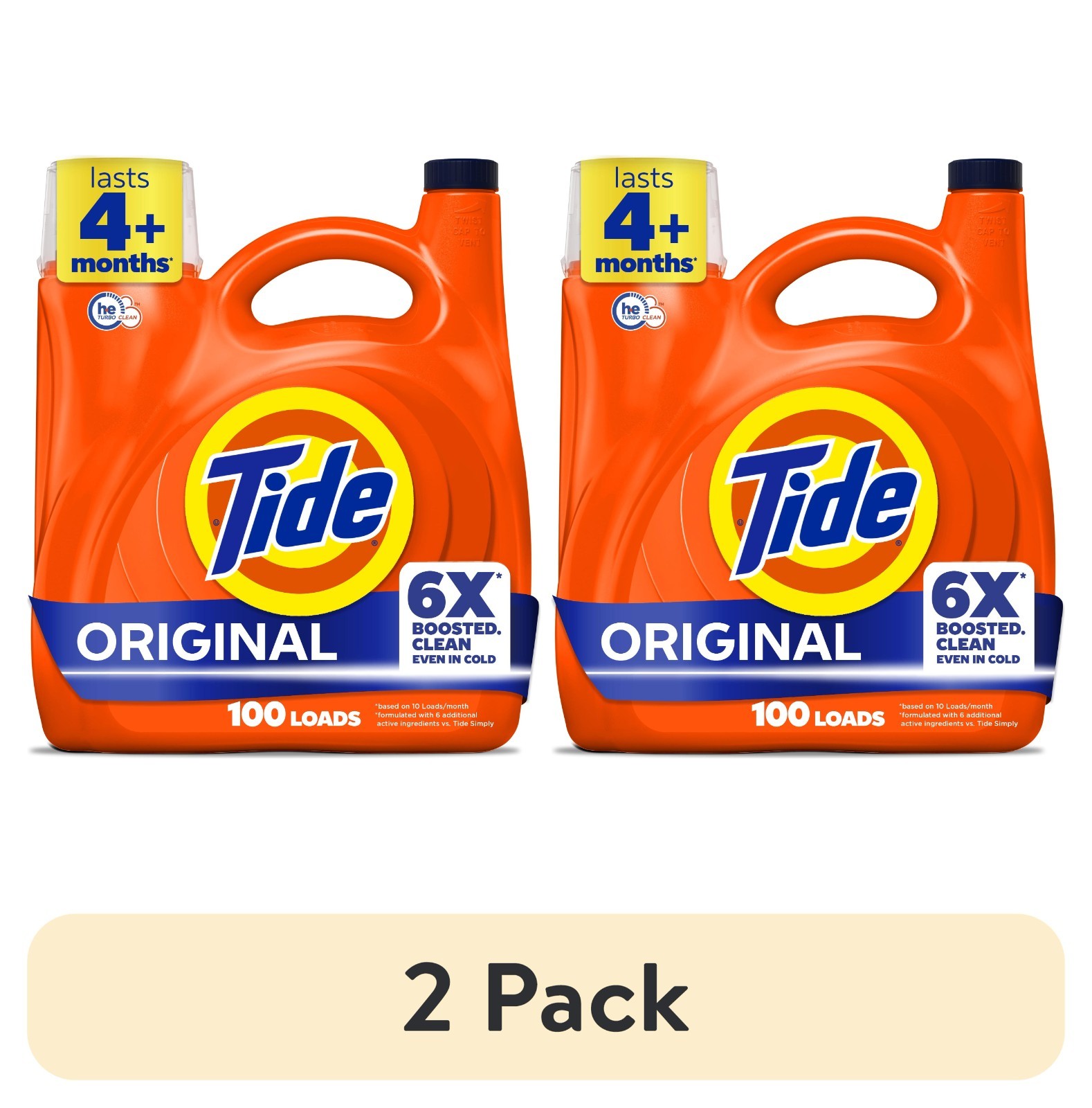 Tide Laundry Detergent Liquid 6X Boosted 125 fl oz 100 Loads SALE!!!