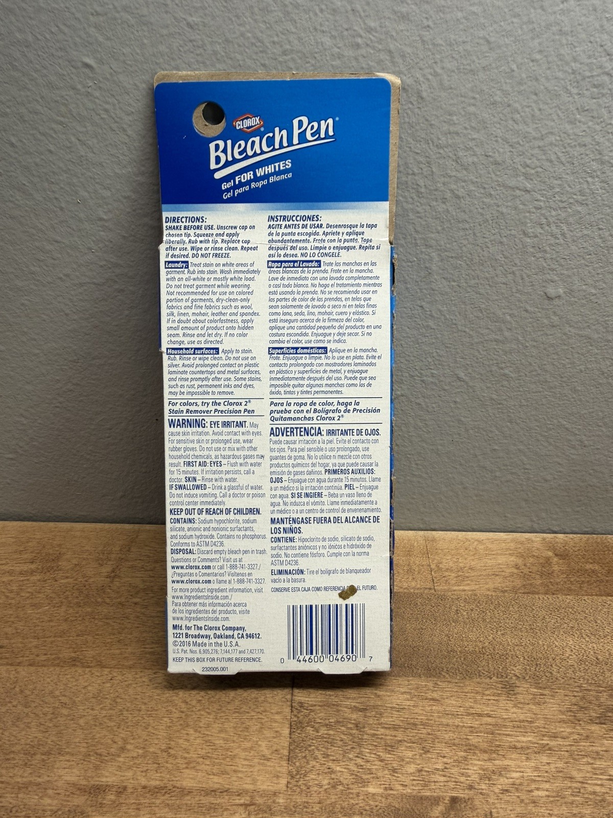 Clorox Bleach Pen Gel for Whites Laundry 2oz Dual-Tipped Discontinued