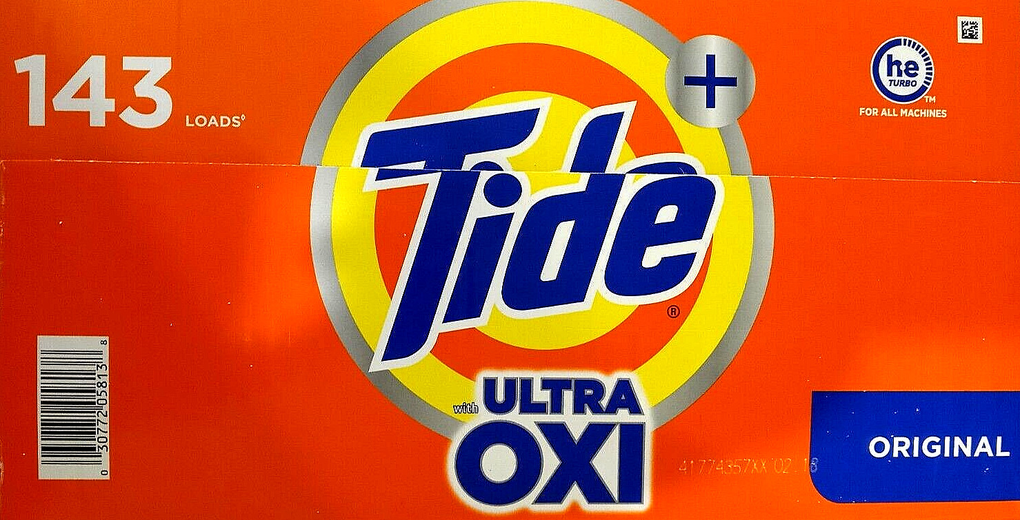 Tide Ultra Oxi he Powder Laundry Detergent Original 250 oz (15.6 lb) 143 loads