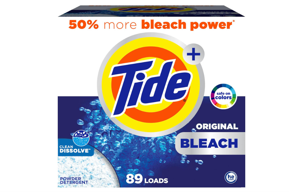 Tide Original Powder Laundry Detergent with Bleach 129 oz 89 Loads