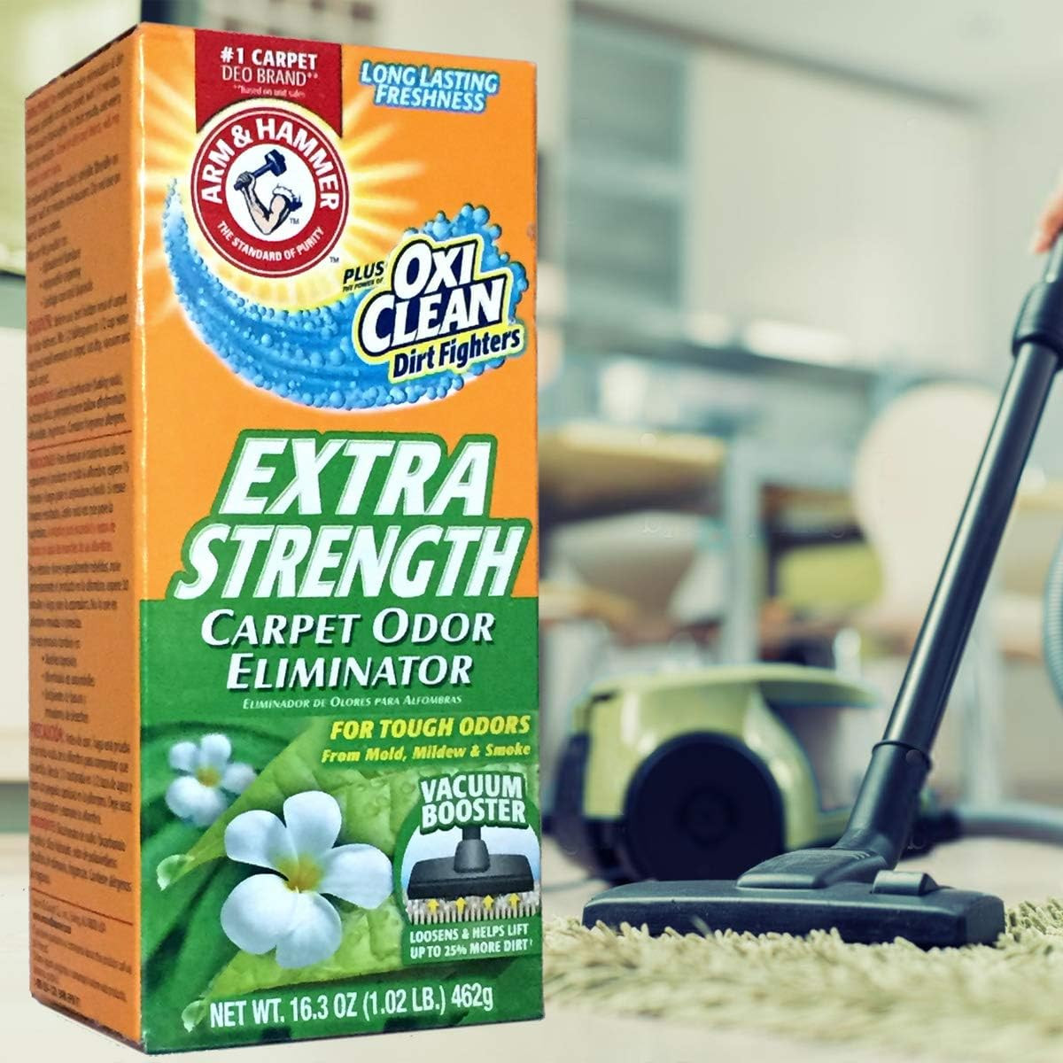 Arm & Hammer Extra Strength Carpet Deodorizer Odor Eliminator 16.3 oz (6 Pack)