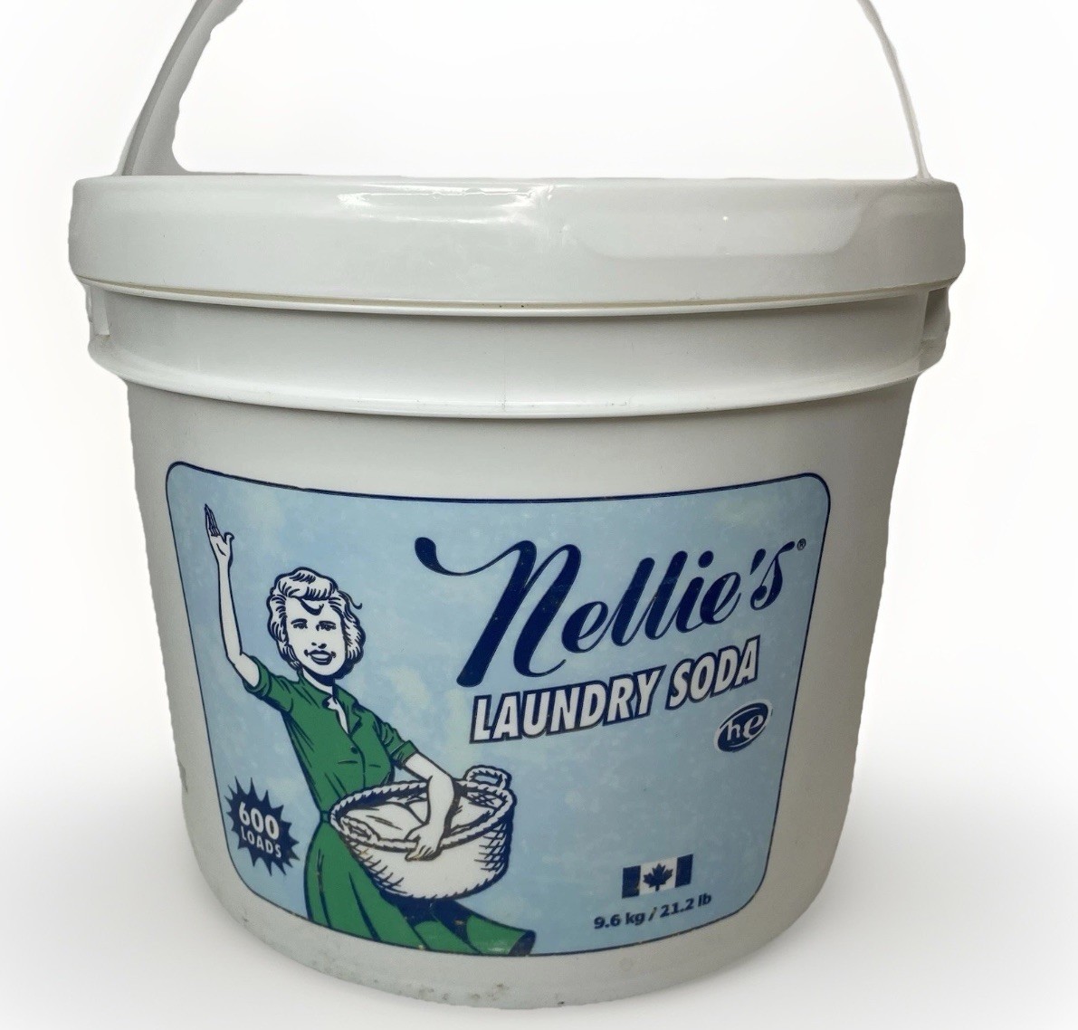 Nellie’s 600 Load All Natural Laundry Soda Soap Detergent 21.2 lbs NEW & SEALED