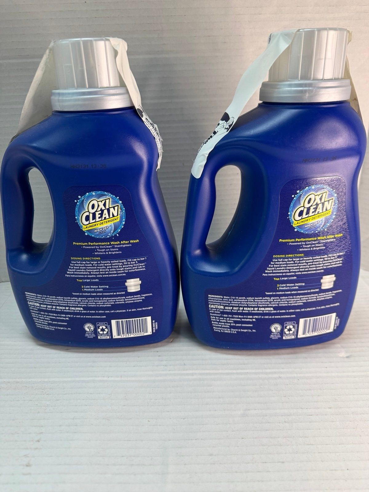 (2) OxiClean Liquid Laundry Detergent 26 Loads Sparkling Fresh High Def 40 oz