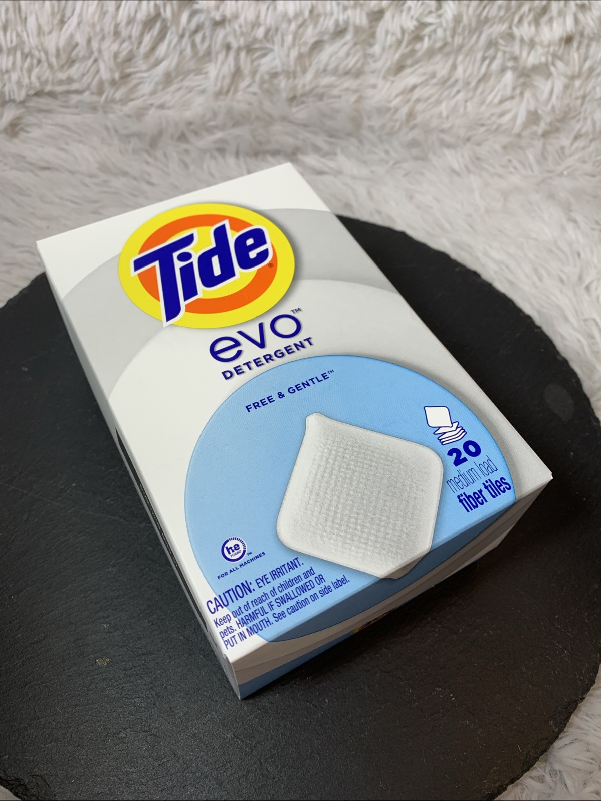 Tide EVO Free & Gentle Tiles, Fragrance and Dye Free, Laundry Detergent, 2 Pack