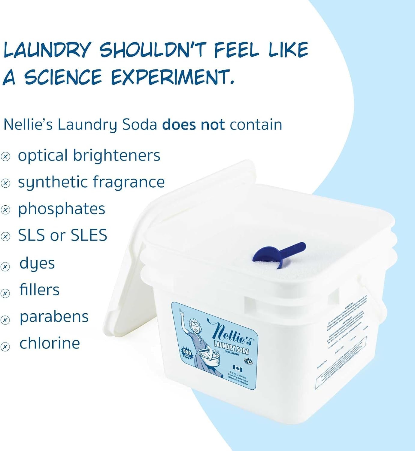 Powder Laundry Detergent 500 Loads Laundry Soda