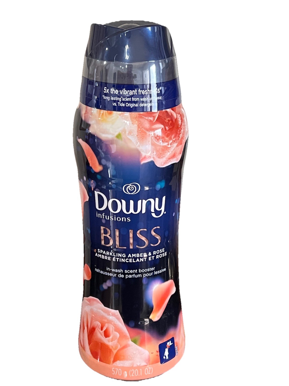 Downy Infusions Scent Booster Beads Bliss Sparkling Amber & Rose – LARGE 20.1 oz