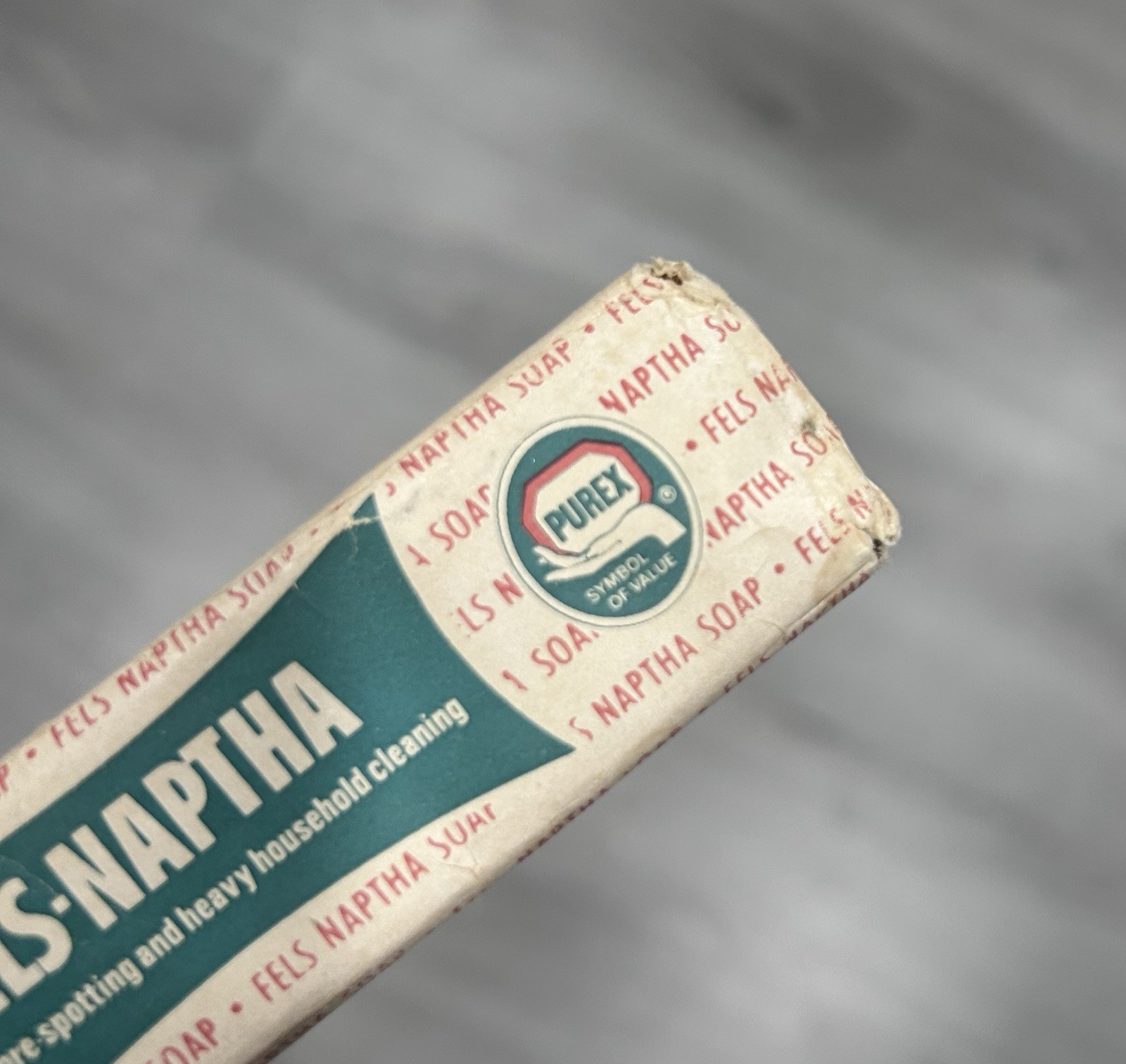 Fels-Naptha Heavy Duty Laundry Bar Soap 6.5 oz Purex Original Packaging VTG