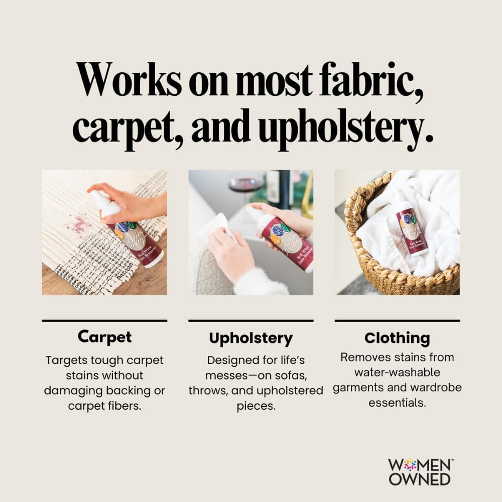 Red Wine Stain Remover 12Oz Fabric Upholstery Carpet Cleaner Citrus