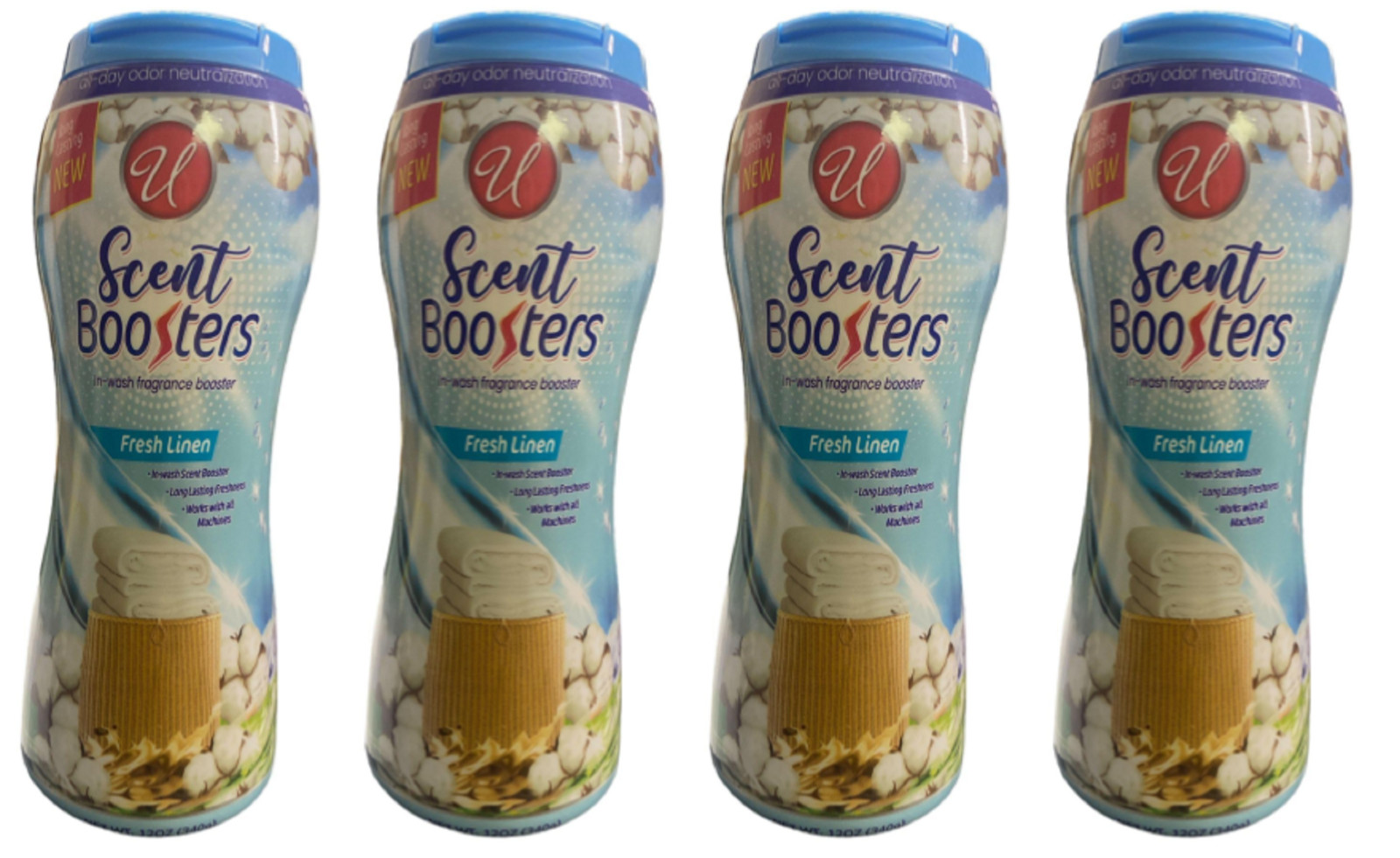 Scent Booster In-Wash Fragrance Booster Fresh Linen Long Lasting Pack of 4