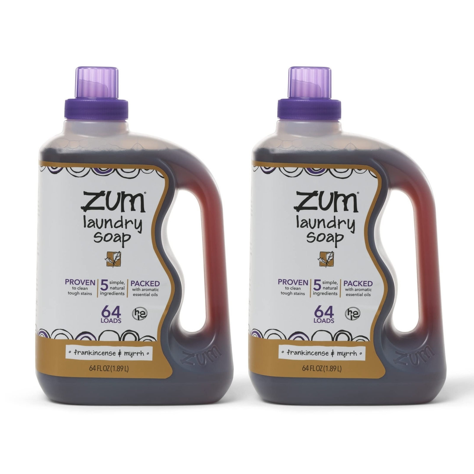 Indigo Wild Zum Clean Laundry Soap – Plant-Based Liquid Laundry Soap – Contai…