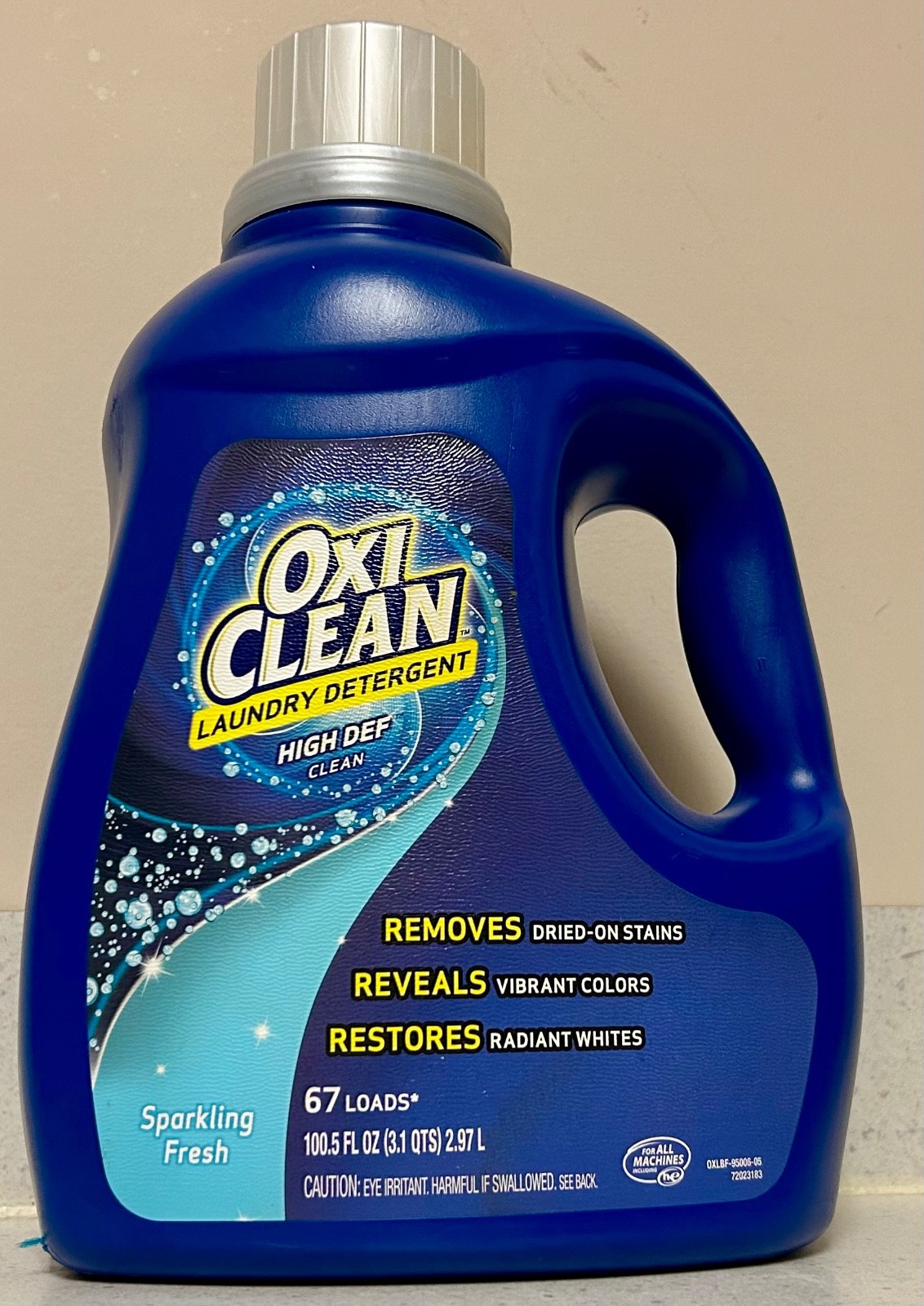 OXI CLEAN LAUNDRY DETERGENT 67 LOADS 100.5 oz OXICLEAN SPARKLING FRESH HIGHDEF