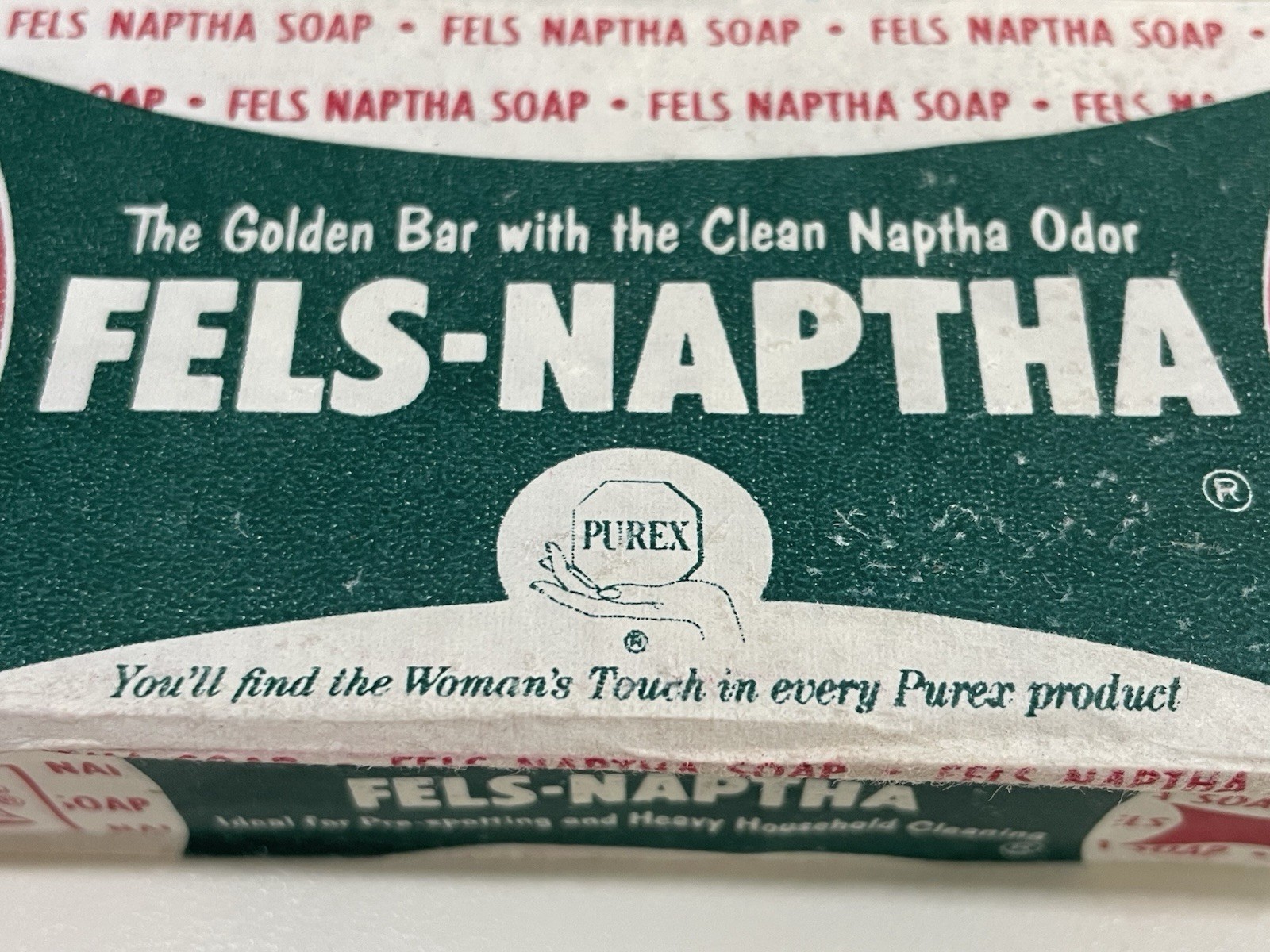 9 Vtg Fels-Naptha Soap Bars Original Heavy Duty Laundry Cleaning Purex USA Flaw