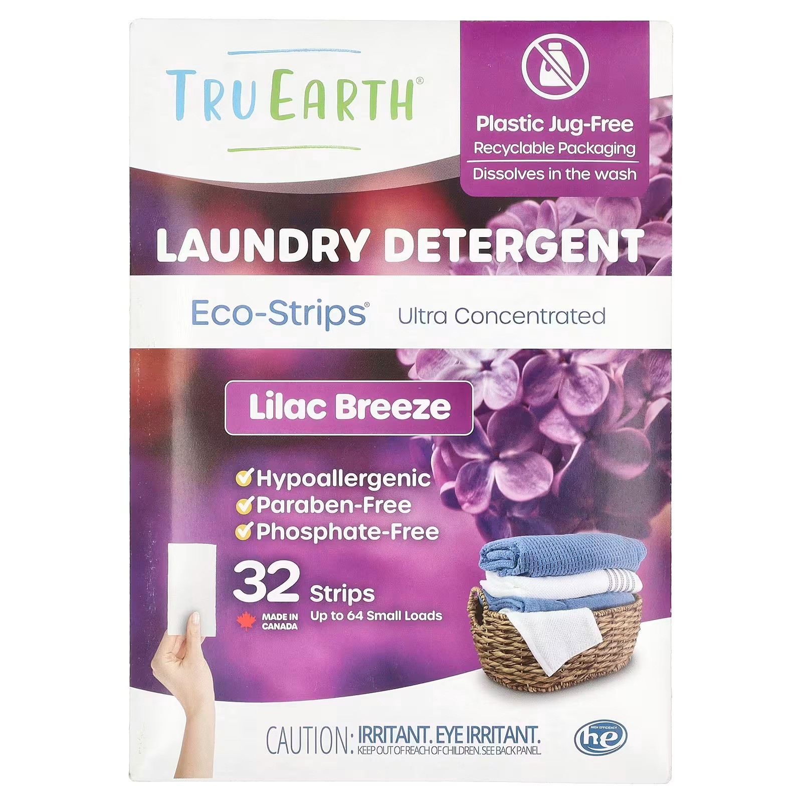 LOT OF 4 – Tru Earth Eco-Strips Laundry Detergent 32 x 4 128 Strips Loads NEW !!