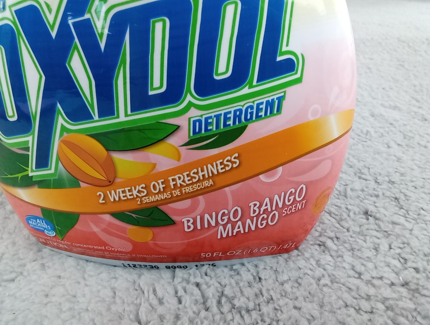 Oxydol Liquid Laundry Detergent BINGO BANGO MANGO Scent 50 oz Discontinued