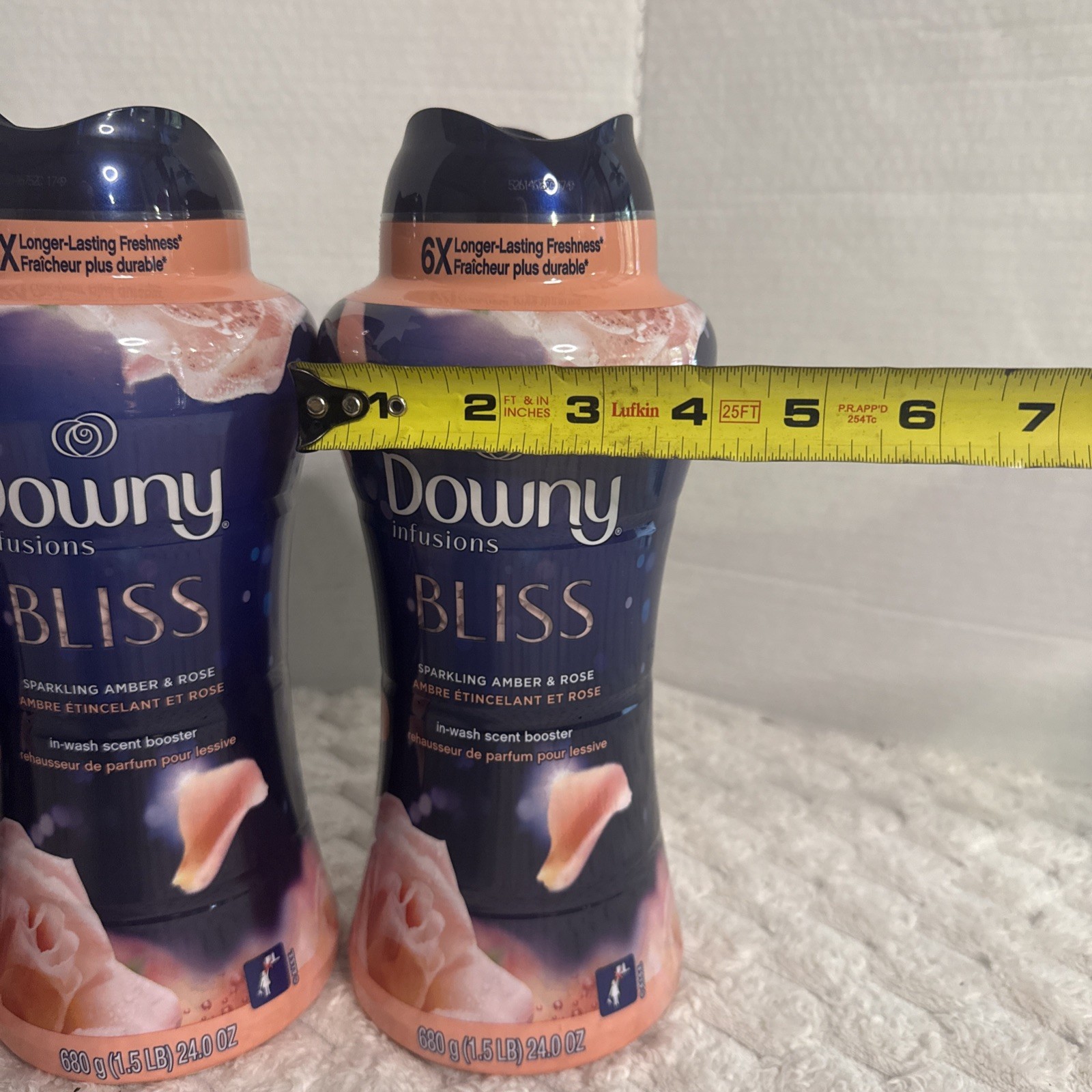 Downy Infusions Bliss Sparkling Amber & Rose 24oz Wash Scent Rare New Sealed 4