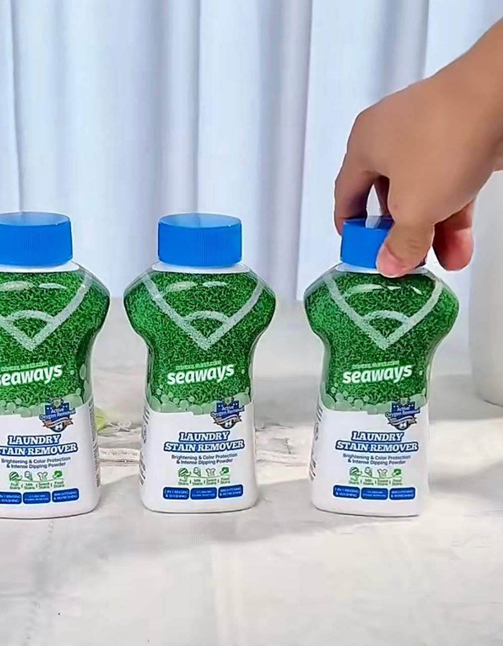 2x Seaways Laundry Stain Remover Powder 340g – Oxygen Cleaning, Color Safe, Odor